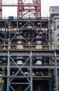 Industrial background with huge structures Royalty Free Stock Photo