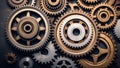 Industrial Cogs Gears Banner Background Royalty Free Stock Photo