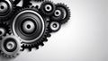 Industrial Cogs Gears Banner Background Royalty Free Stock Photo