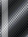 Industrial background with truck tyre on black metallic mesh Royalty Free Stock Photo