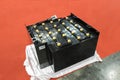 Industrial battery for forklift Royalty Free Stock Photo