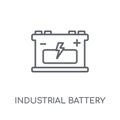 industrial Battery linear icon. Modern outline industrial Batter