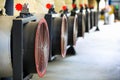 Industrial blower fan for ventilation air and cooling temperature Royalty Free Stock Photo