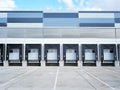 Industrial building and commercial warehouse Royalty Free Stock Photo