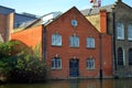 Industrial building at a river in london Royalty Free Stock Photo