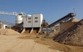 Industrial cement plant Royalty Free Stock Photo