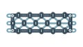Industrial Chain Pattern, Robust Mechanical Element, vector design Generative AI Royalty Free Stock Photo