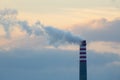 Industrial chimney smoke