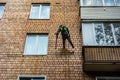 Urban mountaineering. Industrial climbers