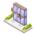 Industrial Climber Isometric Object