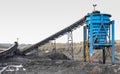 Industrial coal mining site in South Africa Royalty Free Stock Photo
