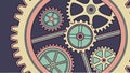 Industrial Cogs and Gears Background, Mechanical Design, vector design Generative AI Royalty Free Stock Photo