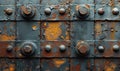 Industrial colored background with metal textures.