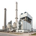 Industrial complex isolated on white background Royalty Free Stock Photo