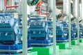 Industrial compressor refrigeration station at manufacturing factory Royalty Free Stock Photo