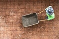 Labor work concrete with cart Royalty Free Stock Photo