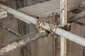 Scaffolding clamps Royalty Free Stock Photo