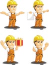 Industrial Construction Worker Customizable Mascot Royalty Free Stock Photo