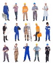 Industrial construction workers