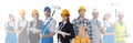 Industrial contractors workers Royalty Free Stock Photo