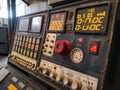 Industrial Control Panel Close-up Royalty Free Stock Photo