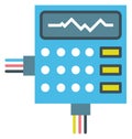 Industrial control panel icon. Manufactoring machine equipment