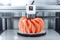 Advanced additive manufacturing 3 d printer creating a detailed object Royalty Free Stock Photo