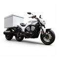 Industrial Design Motorcycle With Box: Suburban Ennui Capturer Royalty Free Stock Photo