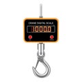 Industrial Digital Crane Scale with Hooks. 3d Rendering Royalty Free Stock Photo