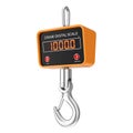 Industrial Digital Crane Scale with Hooks. 3d Rendering Royalty Free Stock Photo