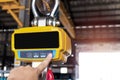 Hand push bottom Industrial digital scales use weight check in factory and overhead crane