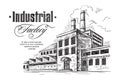 Industrial distillery factory