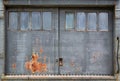 Industrial door background