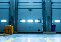 Industrial doors in warehouse