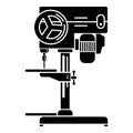 Industrial drilling machine icon, simple style Royalty Free Stock Photo