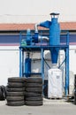 Industrial dust collector of truck tire retread factory