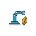 Industrial Ecosystems icon set. Four elements in diferent styles from industry 4.0 icons collection. Creative industrial