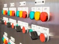 Industrial, electric switch panel Royalty Free Stock Photo