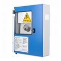 Industrial Electrical Control Box with High Voltage Warning Royalty Free Stock Photo