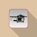 Industrial equipment. Conditional sign. Vector icon.