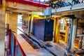 Industrial equipment at the factory in production hall