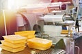 Industrial equipment for food packaging Royalty Free Stock Photo