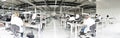 Industrial factory for assembly of microelectronics - interior a