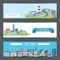 Industrial factory banners.