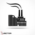 Industrial factory icon Royalty Free Stock Photo