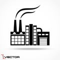 Industrial factory icon Royalty Free Stock Photo