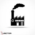 Industrial factory icon Royalty Free Stock Photo