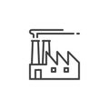 Industrial factory line icon