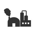 industrial factory vector icon Royalty Free Stock Photo