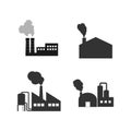 industrial factory vector icon Royalty Free Stock Photo